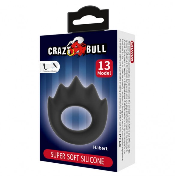 CRAZY BULL - Habert Super Soft Silicon Male Delay Cock Rings (Model 13)